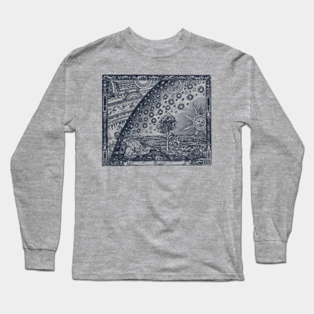 Flammarion Engraving Vintage Illustration Long Sleeve T-Shirt by k85tees